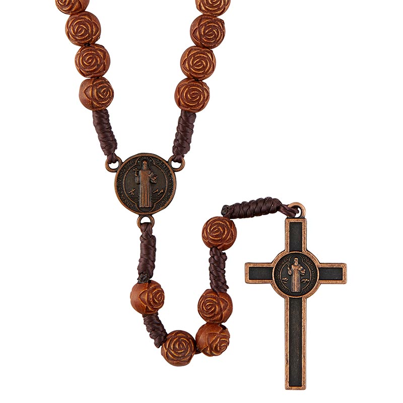 FREE Saint Benedict Rose-Bead Rosary