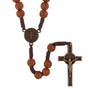 FREE Saint Benedict Rose-Bead Rosary