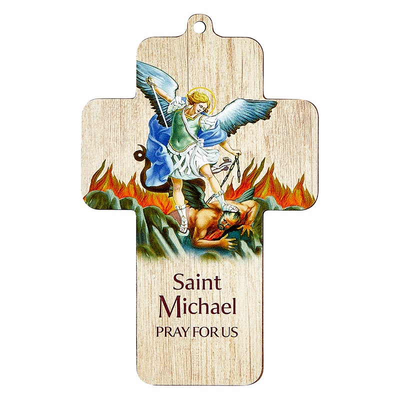 Saint Michael Lasered Wall Cross
