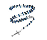 FREE Deep Blue Holy Soil Medal Rosary