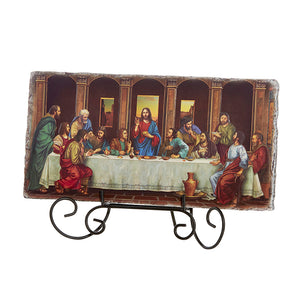 Last Supper Adams 10.5" W Tile Plaque