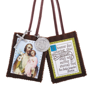 St. Joseph Scapular with Medals