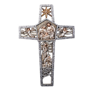 12" Nativity Cut-Out Cross
