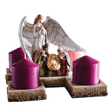 Angel Nativity Advent Candleholder