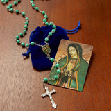 Our Lady of Guadalupe Rosary with Velvet Case