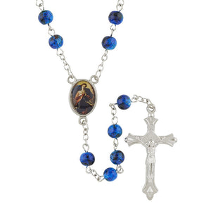 Mary, Untier of Knots Rosary with Case
