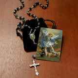 St. Michael Rosary with Velvet Case