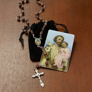 St. Joseph Rosary with Case