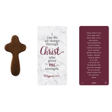 I Can Do All Things Through Christ Hand-Held Prayer Cross with Card