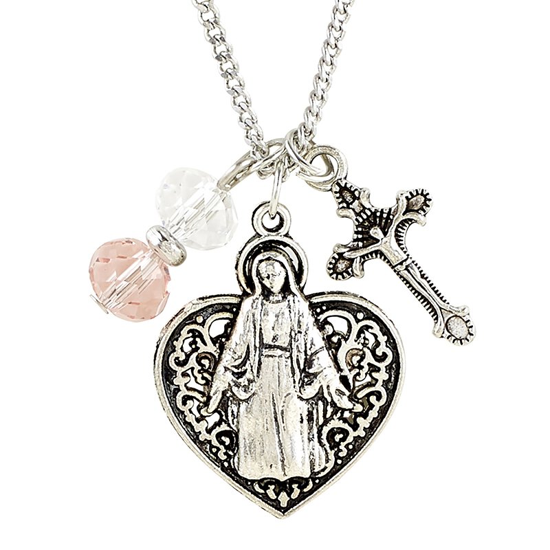 FREE Madonna with Heart Pendant