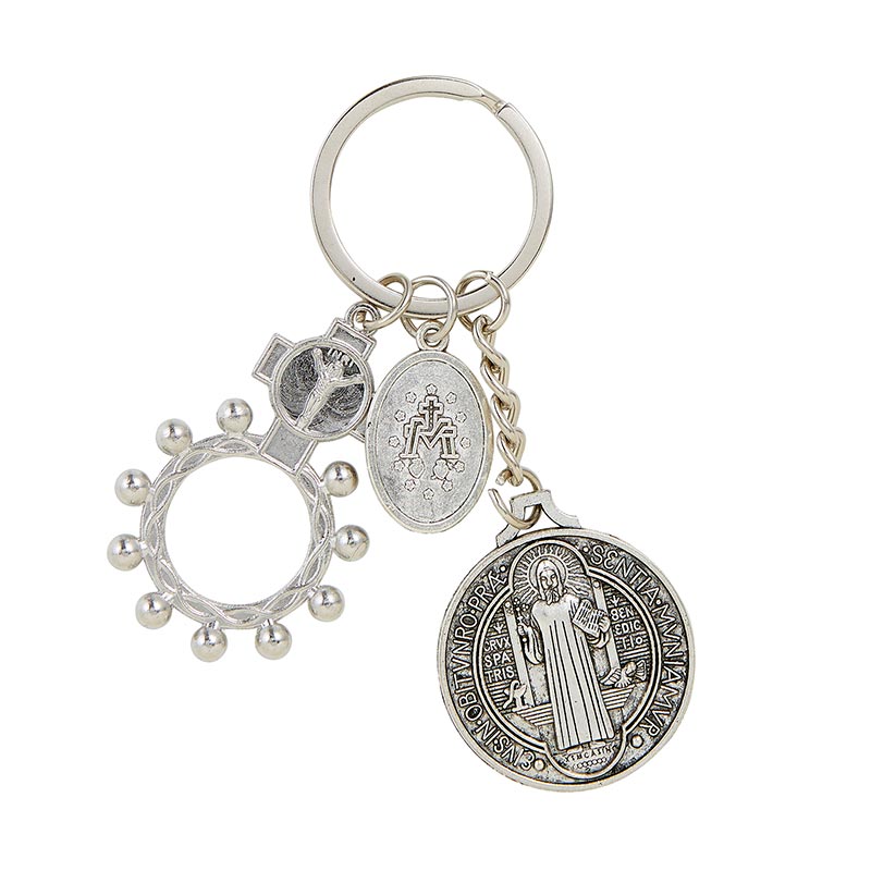 St. Benedict Rosary Ring Key Chain – Catholic E-Store