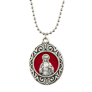 FREE Sacred Heart Enamel Pendant