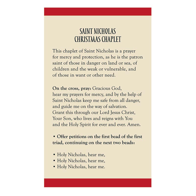 FREE St. Nicholas Christmas Chaplet
