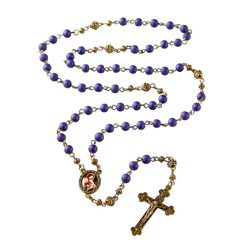 FREE Blessed Mother Antique Finish Rosary