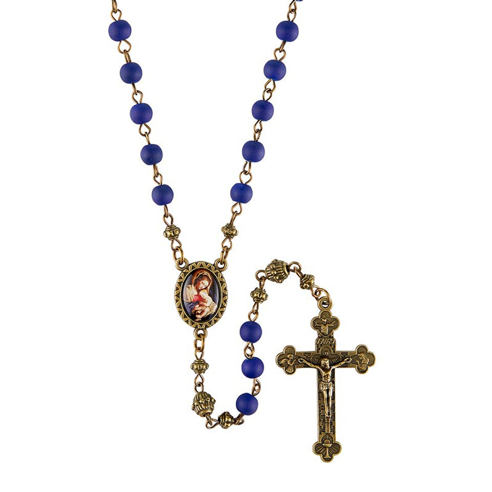 FREE Blessed Mother Antique Finish Rosary