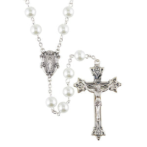 White Pearl Rosary