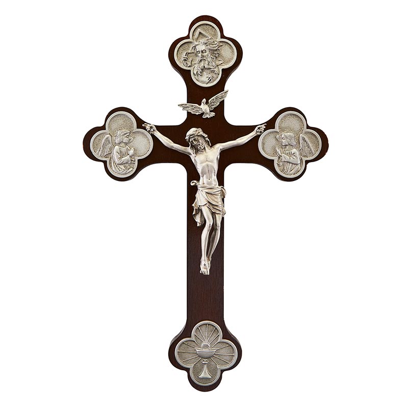 Trinity Crucifix with Budded Cross