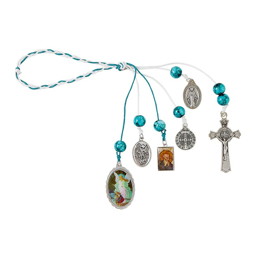 Guardian Angel/St. Benedict Home Blessing Hanger