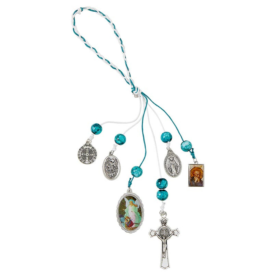 Guardian Angel/St. Benedict Home Blessing Hanger