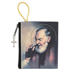St. Pio Zipper Rosary Case