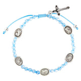 FREE St. Michael/Guardian Angel Bracelet Light Blue