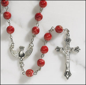 FREE Red and Gold Holy Spirit Rosary