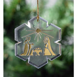 Nativity Snowflake Ornament