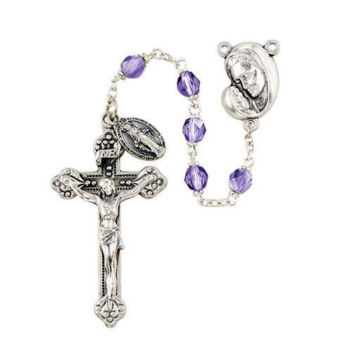 Mother's Embrace Rosary - Amethyst
