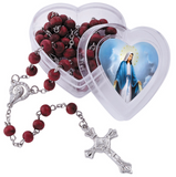 FREE Our Lady of Grace Rose Scented Rosary with Heart Case