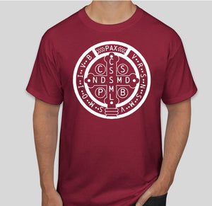 St Benedict Feast Day Bundle (T-Shirt, Rosary & Bracelet)