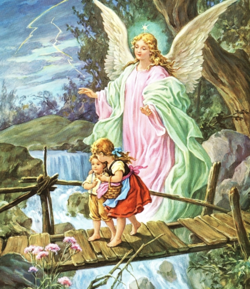 FREE Guardian Angel Glass Auto Rosary