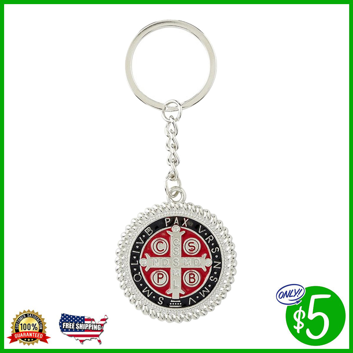 St. Benedict Medal Key Chain – Catholic E-Store