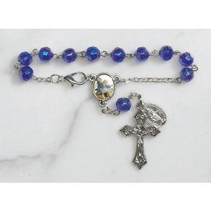 FREE St. Michael Glass Auto Rosary