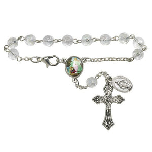 FREE Guardian Angel Glass Auto Rosary