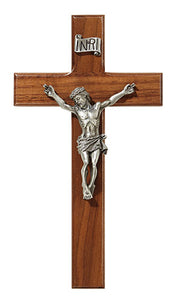 8" Walnut Crucifix