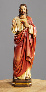 12" Sacred Heart Statue