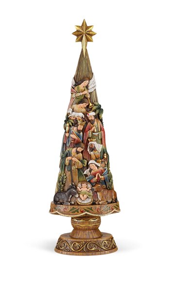 30" Nativity Christmas Tree