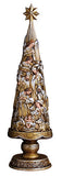 Metallic Nativity 21" Christmas Tree