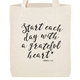 Grateful Heart Tote Bag with Inside Pocket