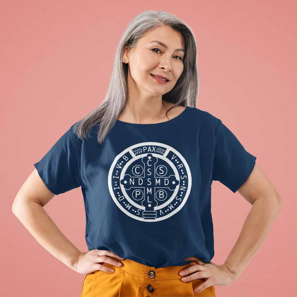 St Benedict Feast Day Bundle (T-Shirt, Rosary & Bracelet)