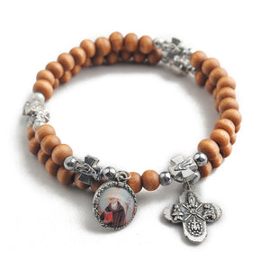 FREE St. Benedict Wooden Bracelet